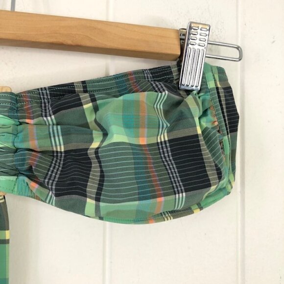 GapBody Green Plaid Bandeau (no padding) - Picture 3 of 10